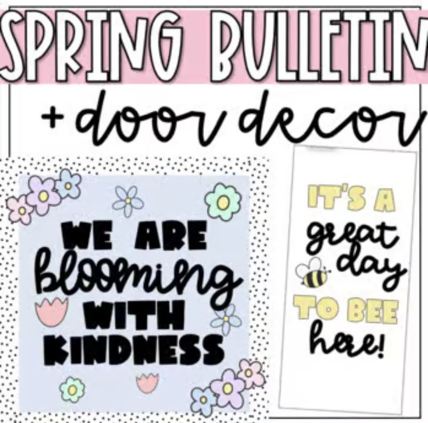 Spring Bulletin Board Kit and Classroom Door Décor